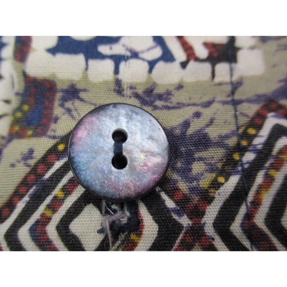 VINTAGE The Territory Ahead Shirt Men Small All Over Graphic Print Button Up USA - Picture 4 of 11